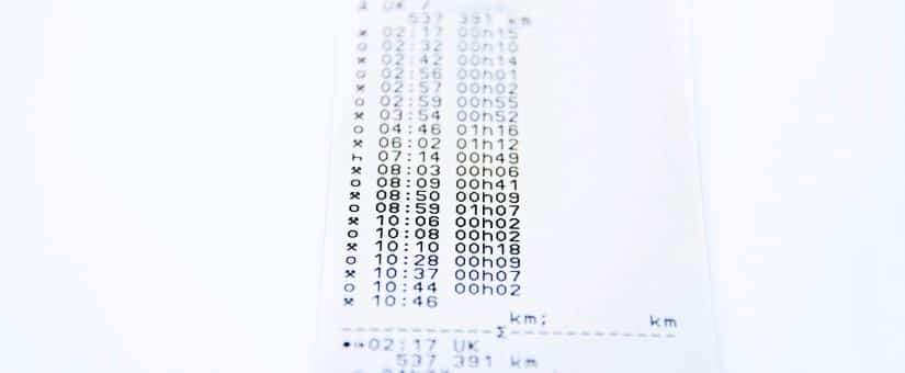 Cómo interpretar el ticket del tacógrafo digital
