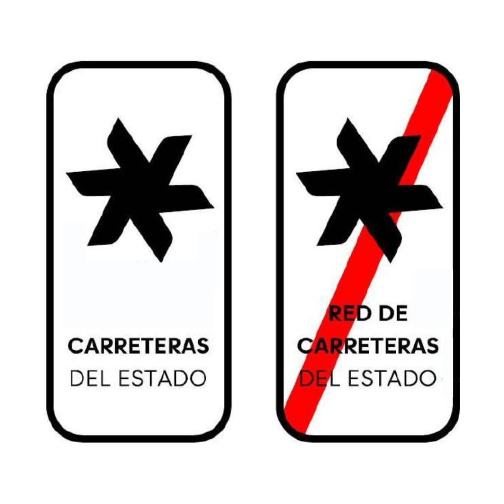 Inicio y fin de la Red de Carreteras del Estado incluyendo la nueva imagen corporativa de la Red
